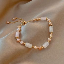 Charm Bracelets Fairy Temperament Fashion Jewellery Jade Good Luck Simple Chain Sweet Hand Korean Style Bracelet Female Baroque