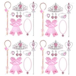 Hair Accessories Princess Dress Up Braids Wand Gloves Necklace Earrings Ring Br