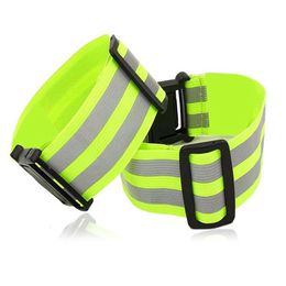 Reflective Bands Elastic Armband Wristband Ankle Leg Straps Safety Reflector Tape Straps for Night Jogging Biking Running