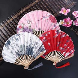Decorative Figurines Summer Artistic Gift Handicrafts Home Decoration Sea Shell Shape Pography Prop Dance Fan Folding Hand