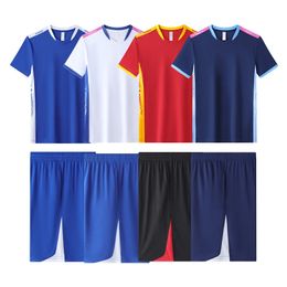 2024 Short Sleeve Volleyball Uniform Men Shirt Pocket Shorts Kit Training Wear Jersey Running Set 240318