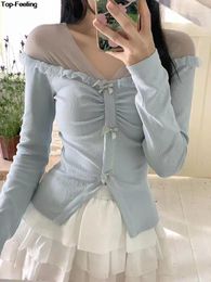 Work Dresses Women Spring Summer Casual 2 Piece Skirts Sets Kawaii Spliced T-Shirts White Ruffles Mini Suits Korean Lolita Outfits