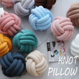 Pillow Nordic Creative Knotted Ball Nap Throw Hand-woven Bedside Special-shaped Plush Sofa