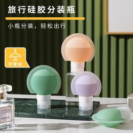 Liquid Soap Dispenser Travel Essential Shampoo Shower Gel Portable Set With Spherical Silicone Split Bottle 90ml/Three Colour