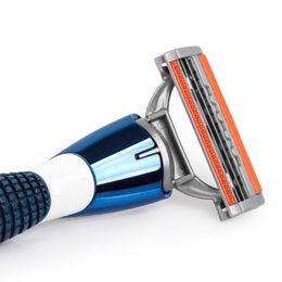 QShave Orange Series 3 Layer Razor Blade Refill Men Manual Shaving X3 Blade 4 Cartridges can choose IT 8 and 16 Cartridges