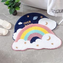 Bath Mats Ins Home Entrance Floor Mat Bathtub Door Bathroom Water Absorbent Non Slip Bedroom Foot