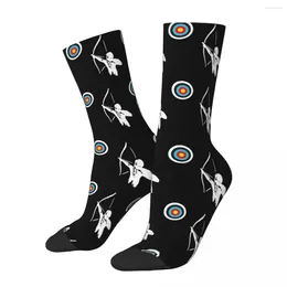 Men's Socks Autumn Winter Funny Women's Archery Archer Bow Target Breathable Basketball