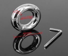 Stainless Steel Scrotum Cock Ring Stretcher Penis Testicle Cock Ring Enhance Male Sexual Attractiveness Scrotum Restraint Slave Se9023722