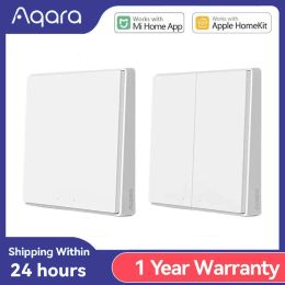 Control Aqara Wall Switch D1 Zigbee Smart Wireless Key Light Button Wifi Remote Control Aqara Switch Support Mijia APP HomeKit