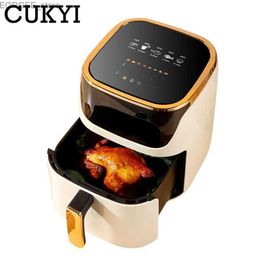 Air Fryers CUKYI 9L Home Air Fry Pan Electric Baking Oven Automatic Cooking Machine French Fries Baking Machine Oil free Baking Machine Y240402