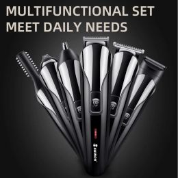 Trimmer Professional Hair Trimmer for Men 6 in 1 Hair Clipper Shaver Sets Electric Shaver Beard Trimmer Hair Cutting Hine 1711