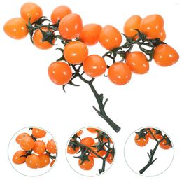 Party Decoration Household Simulated Cherry Tomatoes Child Ornament Fake Grapes Pvc Decorative Po Props