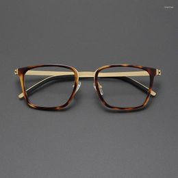 Sunglasses Frames Japanese Quality Round Glasses No Screw Design For Men Women Optical Myopia Reading Designer Eyeglasses Prescription Lens