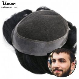 Toupees Toupees Male Hair Prosthesis Toupee Men Swiss Lace PU Base For Men Natural Hairline Replacement System Unit For Men