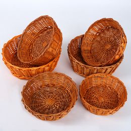 Brushed pot basket willow basket Wicker woven storage basket willow basket woven basket factory wholesale