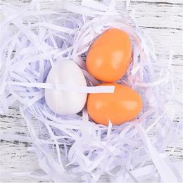 Decorative Flowers 6PCS Realistic Eggs Toys Pretend Kitchen Wooden Food Toy Educational Learning With Storage Box Creative Birthday Gift