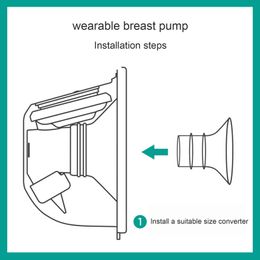 Flange Inserts 17/19/21/24mm Breast Pump Horn Calibre Size Converter Milk Cup Calibre Adapter Small Nipple Horn Cover