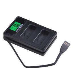 1X EN-EL14 EN-EL15 EN-EL20 NP-FW50 NP-W126 LP-E6 LP-E8 LP-E17 NB-13L DMW-BLC12 Battery Charger with Type C Port