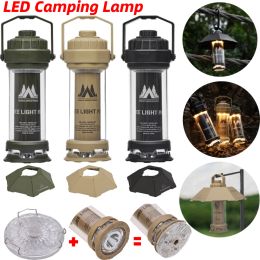 Tools 2600mAh Camping Tent Lamp Hanging Lantern Lampshade Emergency Light Rechargeable Ourdoor Lantern Waterproof Camping Accessories