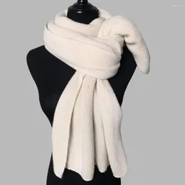 Scarves Soft Fabric Scarf Stylish Thick Warm Imitation Cashmere Women's Winter Neck Protection Windproof Decorative