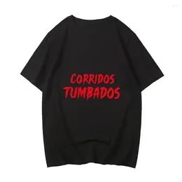 Men's T Shirts 2024 Natanael Cano Corridos Tumbados Clothing Hip Hop High Quality Graphic Printing Tshirts Men/women Cotton Short Sleeve