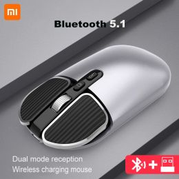 Control Xiaomi Mouse Wireless Laptop Accessories Bluetooth and 2.4G Dual Mode Use Ultrathin Computer Mouse Gamer Quick One Click Return