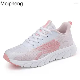 Casual Shoes Moipheng Ladies Platform Sneakers Mesh Running For Women Breathable Sports Couple Walking Footwears Men Tenis