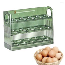 Storage Bottles Egg Holder For Refrigerator Side Door 30-compartment Large-capacity Space-saving Box Eversible Tray Scale Design