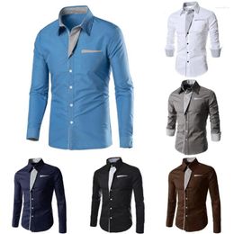 Men's Dress Shirts 2024 Fashion Camisa Masculina Long Sleeve Shirt Men Slim Fit Design Formal Casual Brand Male