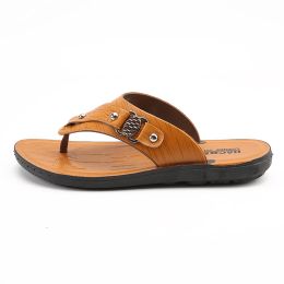 Sandals Breathable Beach Men Slippers 2021 Summer Artificial Leather Clogs for Men Sport Sandals Mens Shoes Lightweight Soft Sandals
