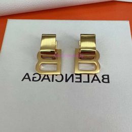 Jewellery bb earring B-shaped earrings with exaggerated letters pendants earrings Instagram light luxury mature temperament trend of bouncing