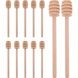 Spoons 12 Pcs Honey Sticks Kitchen Dipper Mixing Blender Stirring Rods Reusable