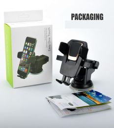 Universal 360 Degree Easy One Touch Car Mount for iPhone X MAX Hand Smart CellPhone Holder Suction Cup Cradle Stand Holders wi3654953