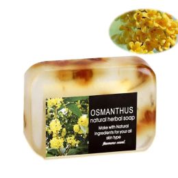2024 New 90g Natural Jasmine Flower Essential Oil Handmade Soap Aromatherapy Fragrant Face Skin Cleansing Moisturizing Whitening