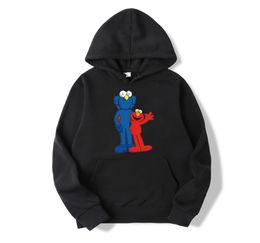 X SESAME STREET 14 Colour printing men and women couple models autumn and winter fashion casual hoodie sweatshirt hooded loose sweater4968406