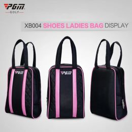 Bags PGM Golf Shoes Bag PU Waterproof Men and Women Golf Travel Bag Rain Cover China Shoes Golf Ball Outdoor Sports Mini Bags