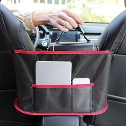 Car Organiser 1Pc Seat Storage Bag Large Capacity Handbag Purse Snack Holder Barrier Dog Pouch Between Back Seats Auto Accessories