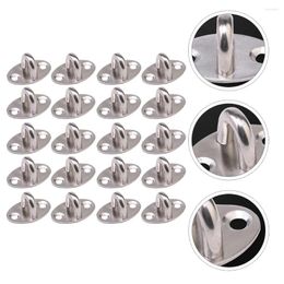 Hooks 20 Pcs Storage Ring Fan Pull Hook Multifunctional Accessories Sturdy Stainless Steel Type Fixed Office