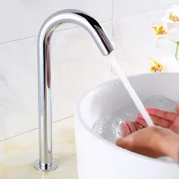 Bathroom Sink Faucets Automatic Sensor Touchless Faucet Smart Cold Water Basin Hands-Free Kitchen Tap