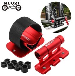 Accessories MUQZI Bike Car Carry Mount Rack MTB Road Bicycle Quick Release Thru Axle Carrier Fork Mount Car Roof Rack Bracket