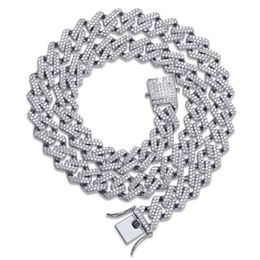 Wide chain necklace Cuban chain jewelry2262