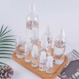 30 50 60 ml 100ml spray bottle cylindrical bottle pet plastic alcohol disinfectant bottle perfume sub-bottled