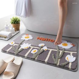 Bath Mats Mat Non-Slip Bathroom Rug Soft Absorbent Plush Washable For Tub Shower Carpet Floor Doormat