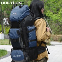 Bags Oulylan 90 liter camping oversized outdoor backpack with large capacity for work travel luggage water repellent backpack