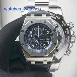 Fancy AP Wrist Watch Mens Watch Royal Oak Offshore Automatic Machinery Precision Steel Date 26470ST Blue Black Plate 42mm