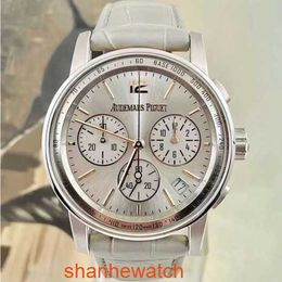 Famous AP Wristwatch CODE 11.59 Series 26393CR Silver Gray Plate Platinum Mens Fashion Leisure Business Sports Timing Mechanical Watch