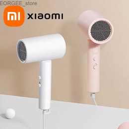 Electric Hair Dryer Mi Jia Portable Anion Hair Dryer H101 Quick Drying Professional Folding 1600W 50 Million Anion Home Travel Hair Care Y240326