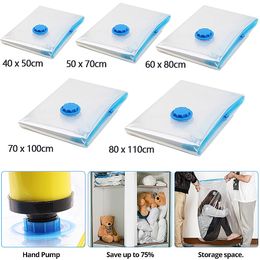 1/2/5Pcs Vacuum Storage Bags Space Saving Bags for Comforters Clothes Pillow Bedding Blanket Storage Vacuum Seal Bag