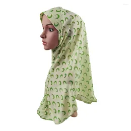 Ethnic Clothing Muslim Women Hijab Printed One Piece Amira Hijabs Hat Islamic Headscarf Scarf Shawl Wrap Arab Prayer Caps Middle East Head