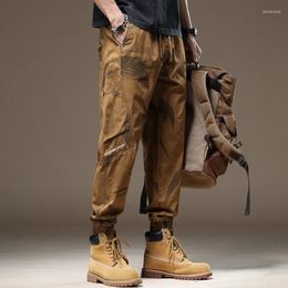 Men's Pants 2024 Large Pocket American Workwear Casual High-End All-Match Ankle-Length Outdoor Mountaineering